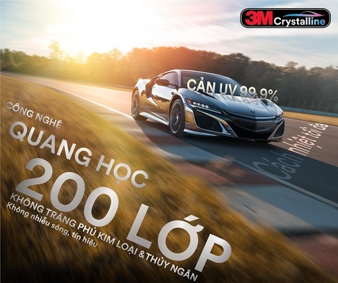 Film cách nhiệt 3M Crystalline cường lực