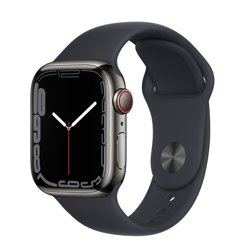 Apple Watch Series 7 Graphite Stainless Steel Case with Sport Band Chính Hãng VN/A Newseal