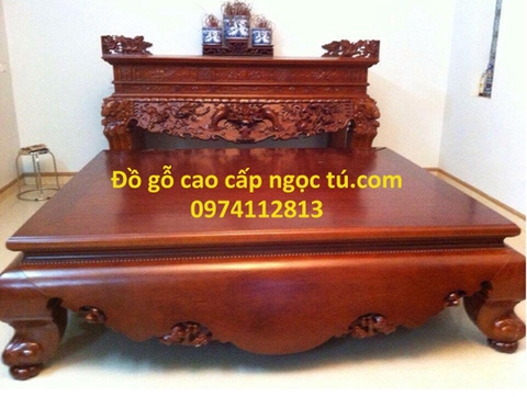Sập thờ gỗ hương và những điều cần biết