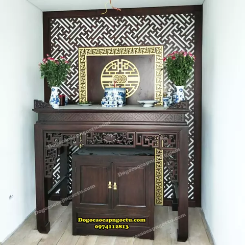 Top 5 mẫu bàn thờ đẹp 2021 gỗ tự nhiên | Đồ gỗ Ngọc Tú