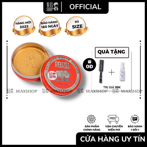 Reuzel Red Water Soluble High Sheen Pomade - Reuzel
