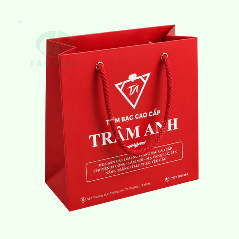 In túi giấy đựng trang sức theo yêu cầu
