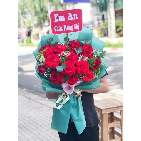 Bó hoa tươi LOVE-75