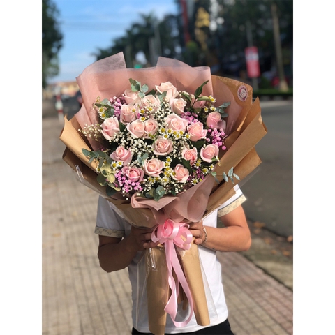 Bó hoa tươi LOVE-90