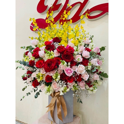 Giỏ hoa tươi đẹp LOVE-G129