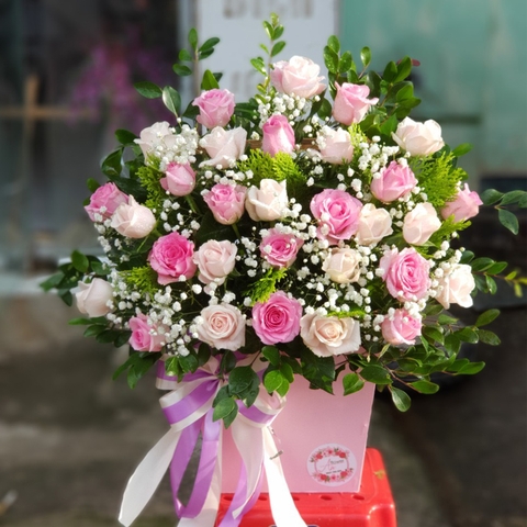 Giỏ hoa tươi đẹp LOVE-G31