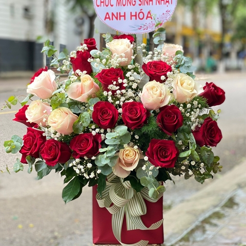 Giỏ hoa tươi đẹp LOVE-G40