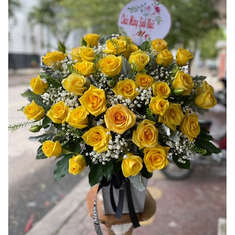 Giỏ hoa tươi đẹp LOVE-G44