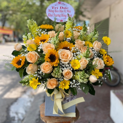 Giỏ hoa tươi đẹp LOVE-G46