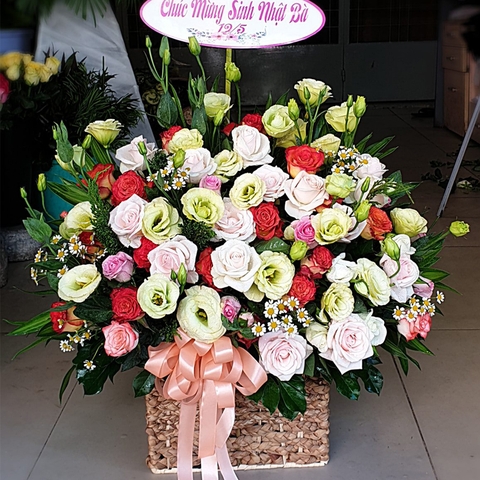 Giỏ hoa tươi đẹp LOVE-G70
