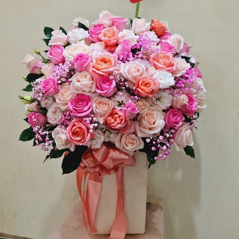 Giỏ hoa tươi đẹp LOVE-G96