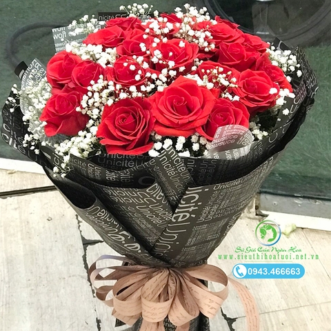 Bó hoa hồng tặng vợ
