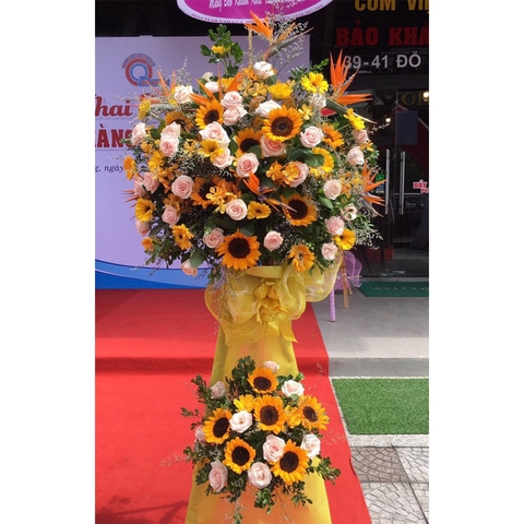 Kệ hoa chúc mừng khai trương LOVE-HKT55