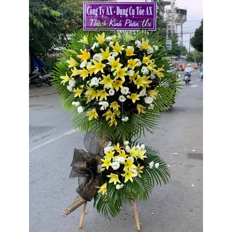 Kệ hoa tươi chia buồn LOVE-CB129