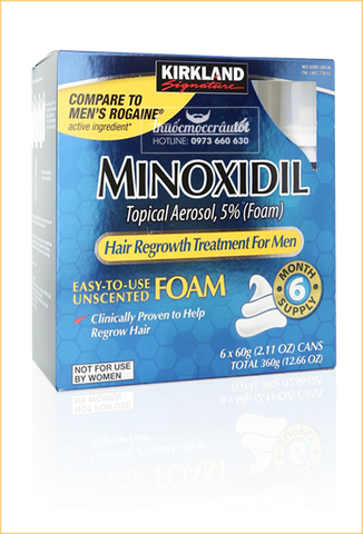 Thuốc mọc râu tóc Minoxidil 5% dạng foam