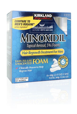 Thuốc mọc râu tóc Minoxidil 5% dạng foam