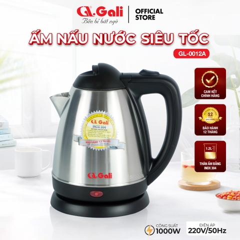 Ấm siêu tốc 0012A - 1.2 Lít - Bảo hành 1 năm