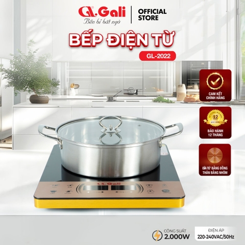 Bếp điện từ 2022 - Công suất 2000W - Bảo hành 1 năm