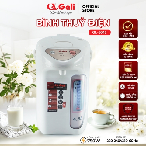 Bình thủy điện 5045 - 4.5 Lít - Bảo hành 1 năm
