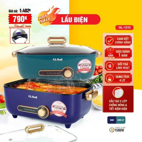 Lẩu điện 1210 - 4 Lít - Bảo hành 1 năm