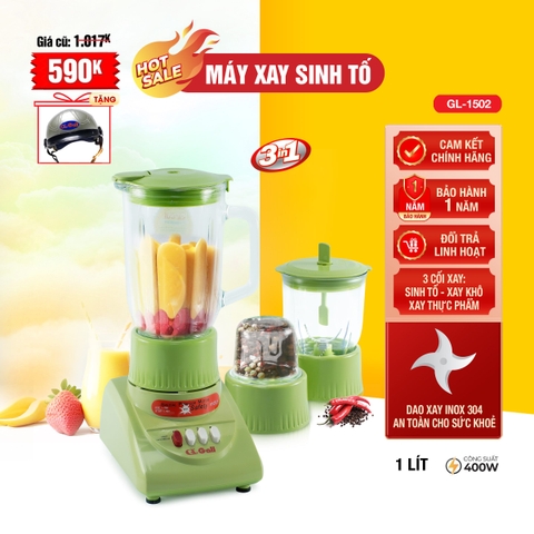 Máy xay sinh tố 1502 - 1 Lít - Bảo hành 1 năm