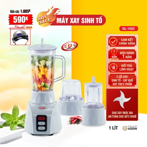 Máy xay sinh tố 1523 - 1 Lít - Bảo hành 1 năm