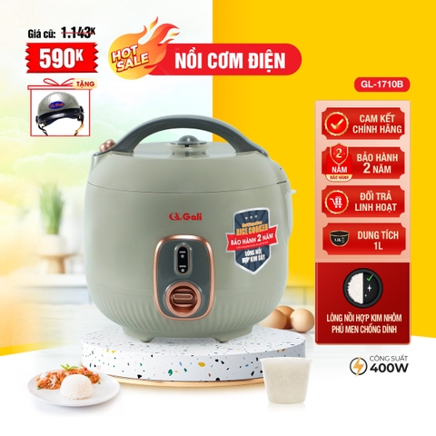 Nồi cơm điện 1710B - 1 Lít - Bảo hành 2 năm