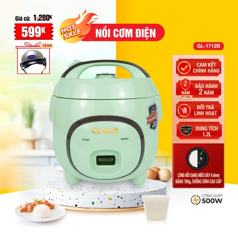 Nồi cơm điện 1712B - 1.2 Lít - Bảo hành 2 năm