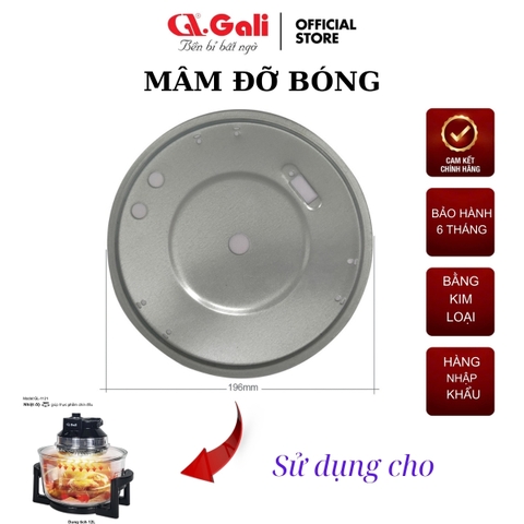 Mâm đỡ bóng lò nướng thủy tinh