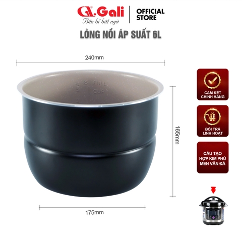 Lòng nồi áp suất 1606B - 6 Lít