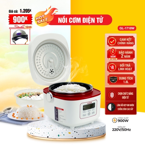 Nồi cơm điện 1718W - 1.8 Lít - Bảo hành 2 năm