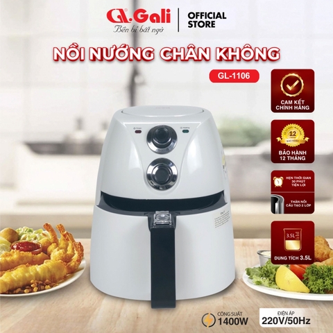 Nồi chiên không dầu 1106 - 3.5 Lít - Bảo hành 1 năm