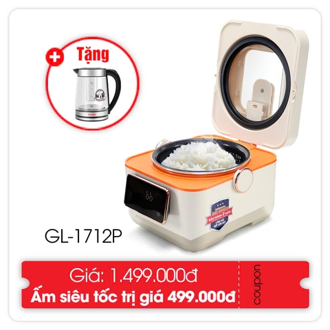 Nồi cơm điện 1712P - 1.2 Lít - Bảo hành 2 năm