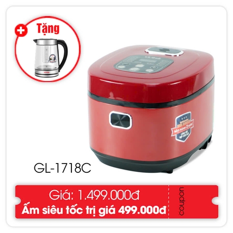 Nồi cơm điện 1718C - 1.8 Lít - Bảo hành 2 năm