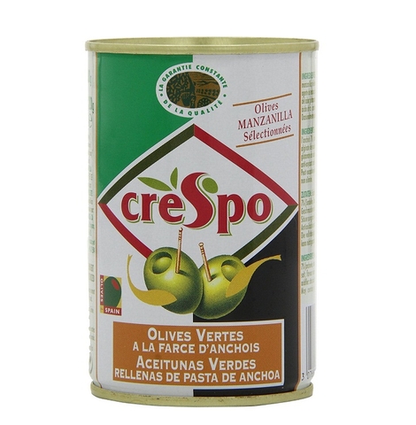 Ô liu xanh cắt lát Crespo 2480ml