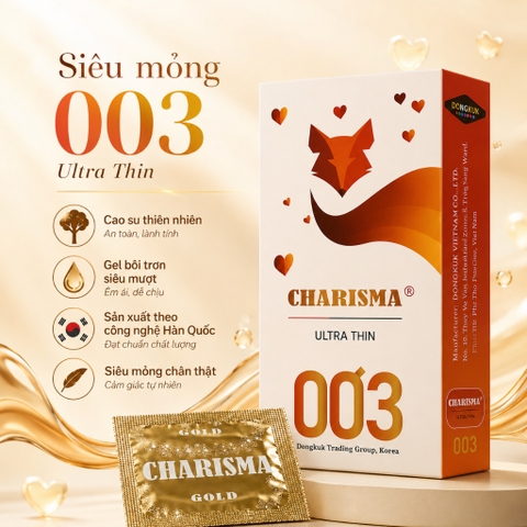Bao cao su Charisma hộp 10 chiếc