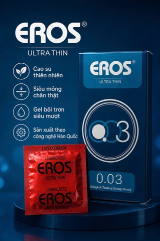 Bao cao su Eros siêu mỏng 0.03