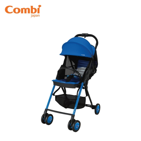 Xe đẩy Combi sơ sinh F2 Plus AF kẻ xanh blue
