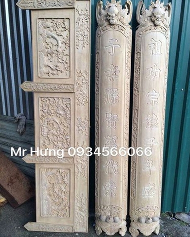 Hoành phi câu đối gỗ mít