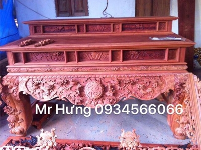 Sập thờ mai gỗ hương