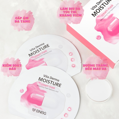 Mask BNBG Vita Derma Moisture Cream Cấp Ẩm Đa Tầng 30ml