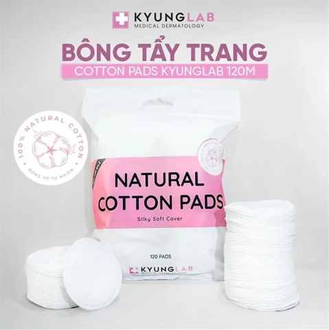 Bông Tẩy Trang KyungLab Natural Cotton Pad 120 Miếng