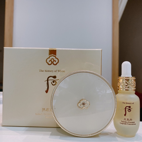 Set phấn nước Whoo Luxury Golden Cushion Glow 2 lõi