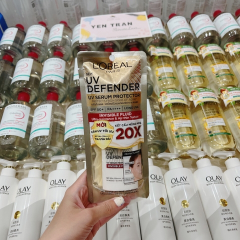 Kem Chống Nắng x20 Thoáng Da Mỏng Nhẹ L’Oreal Paris UV Defender Serum SPF 50++