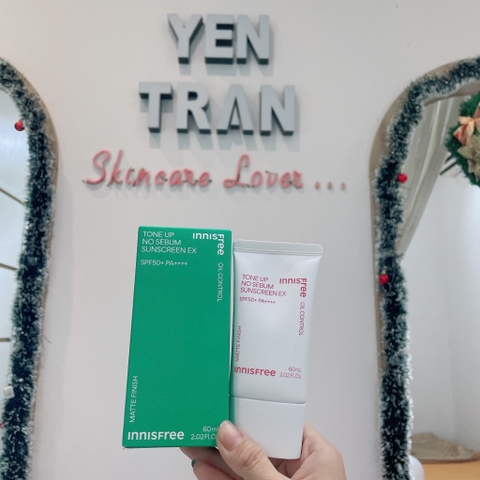 Kem Chống Nắng Innisfree Tone Up No Sebum Sunscreen EX SPF50 PA++++ Mẫu Mới