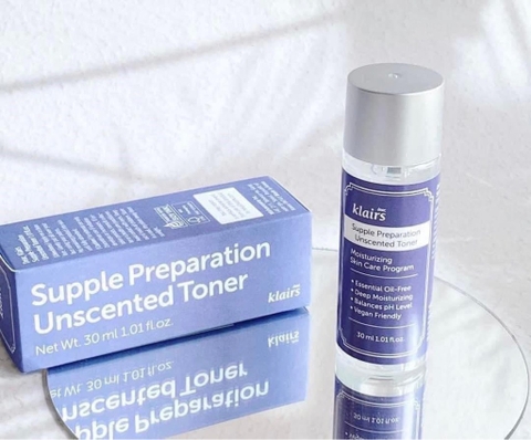 Nước Hoa Hồng Không Mùi Klairs Supple Preparation Unscented Toner