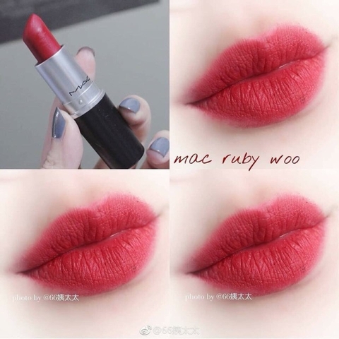 Son Thỏi MAC Ruby Woo 707 Màu Đỏ Cổ Điển