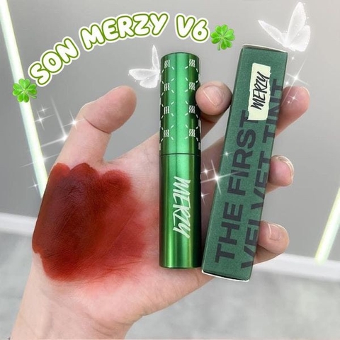 Son Kem Lì MERZY The First Velvet Tint Be Your Self - Ver Xanh Lá