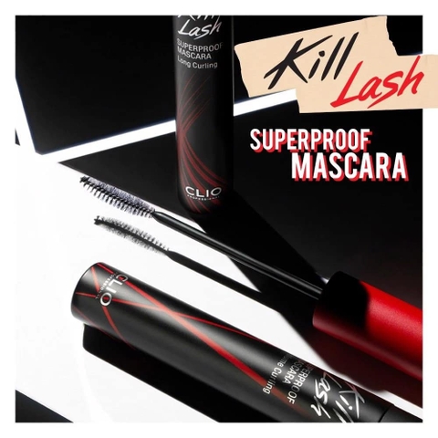 Mascara Clio Kill Lash Superproof - Long Curling