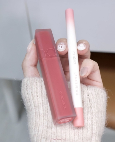 Set Son Môi Romand (Son blur + Chì môi) #02